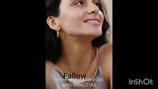 MINUTIAE Base Metal Cubic Zirconia Earrings For Women.