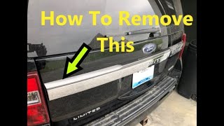 2015 2016 2017 Ford Expedition How To Remove Rear Panel Molding Handle Trim - Rear Liftgate