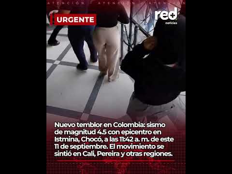 Nuevo temblor en Colombia: sismo de 4,5 sacude a Chocó y se siente en varias regiones