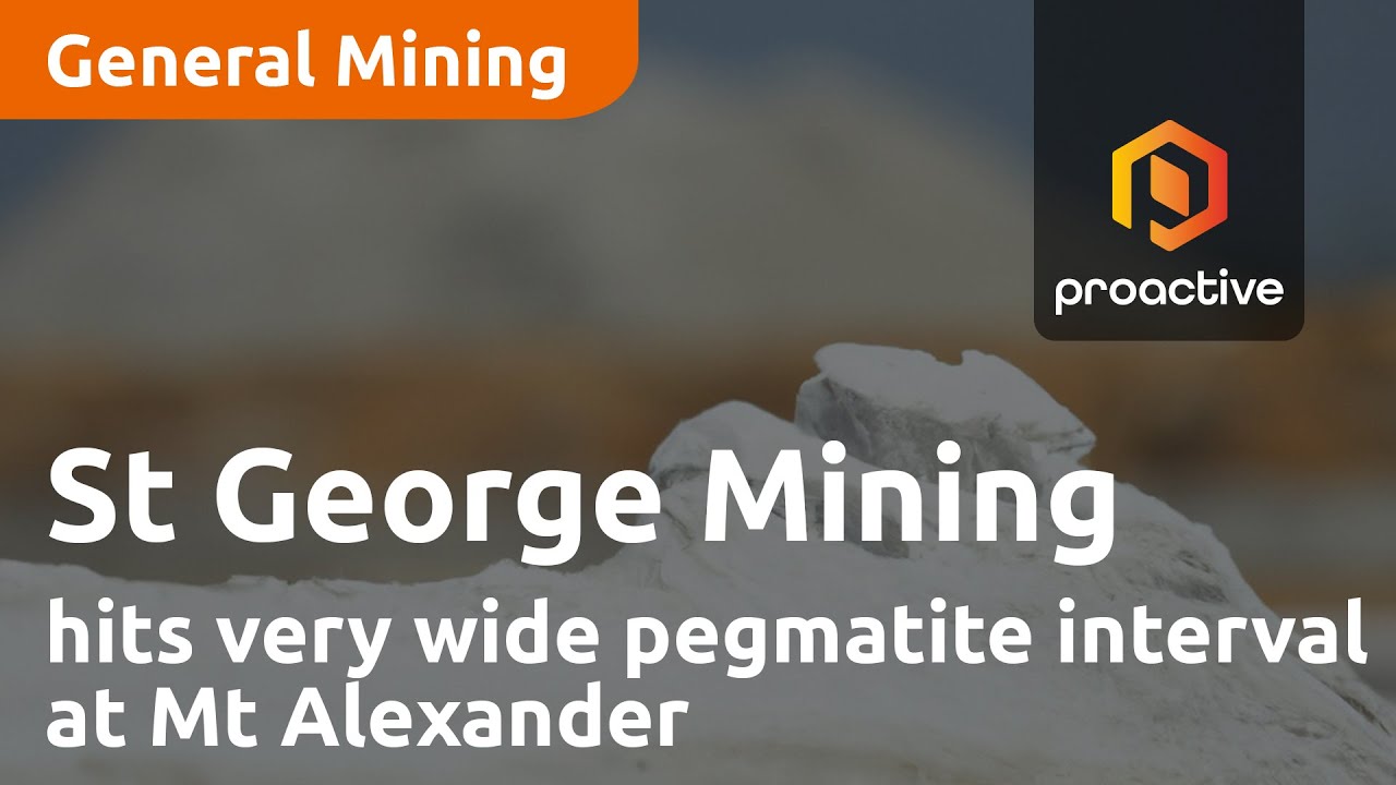 St George Mining hits very wide pegmatite interval at Mt Alexander