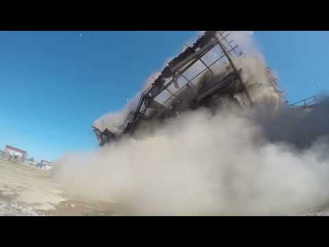 Explosive demolition - Sembcorp’s former coal-fired power station by Brown & Mason