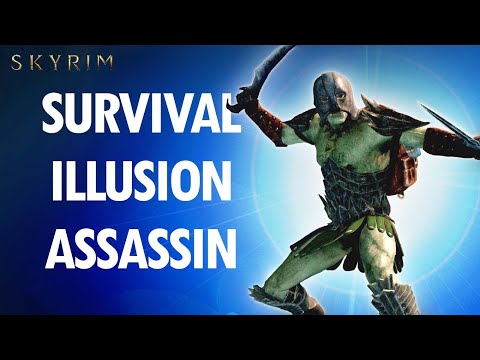 Skyrim Anniversary: How to Make an OP LEGENDARY SURVIVAL ILLUSION ASSASSIN Build...