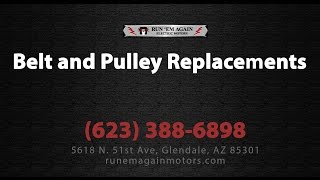 preview picture of video 'Belt and Pulley Replacement at Run 'Em Again Electric Motors'
