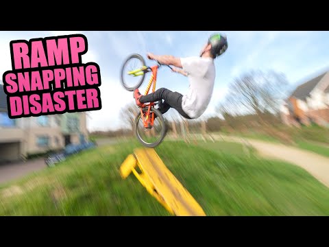 HUGE GAP JUMPS AND RAMP SNAPPING DISASTER - URBAN MTB FREERIDE