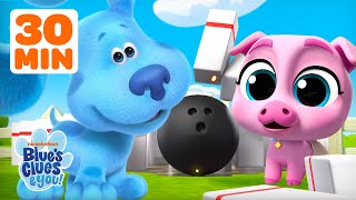 30 MINUTES of Games & Sports! ⚽️ w/ Blue + Baby Farm Animals! | Blue's Clues & You!