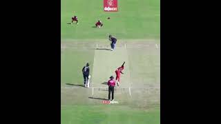 Dev drives it straight down the line for FOUR! 🇳🇵🏏 #NEPvOMA #NepalCricket