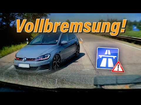 Auto im Graben versenkt, sauknapp auf Autobahn und Mittelfinger! | #GERMAN #DASHCAM | #404