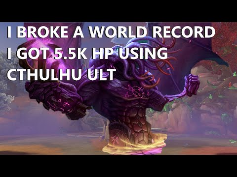 I BROKE THE WORLD RECORD FOR HP BECAUSE OF CTHULHU ULT! (5.5K HP) - Custom 1v1 Duel PTS - SMITE