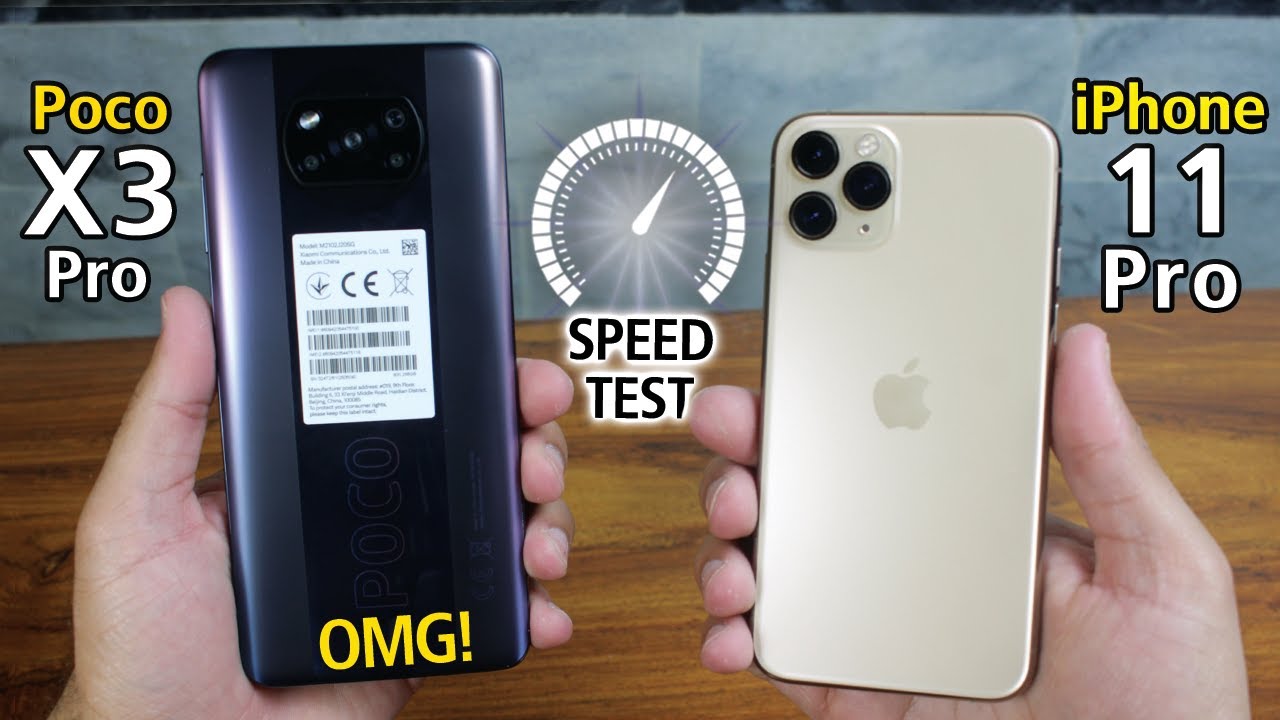 Poco X3 Pro vs iPhone 11 Pro Speed Test | SD 860 vs A13⚡