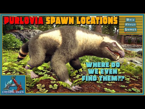 ARK: Crystal Isles - Taming The RAREST Creature | THE PURLOVIA | BEST Spawn Locations!