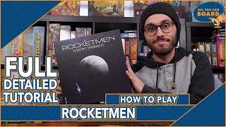 ROCKETMEN | FULL Tutorial & Overview | A Martin Wallace, Deck-Building, SPACE RACE!