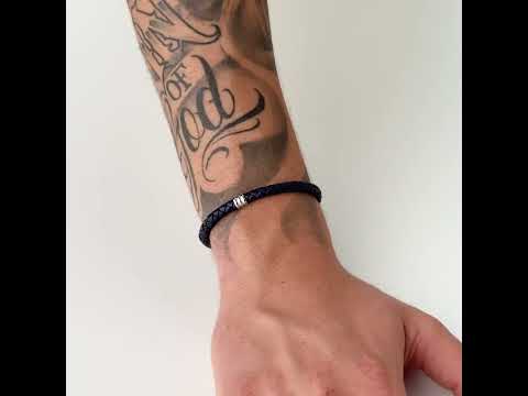 Modrý kožený náramek Nomad SNO13
