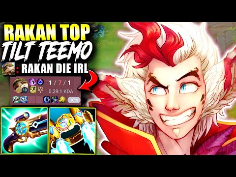 This Full Ap Rakan Top Lane Build is the BEST WAY TO TILT TEEMO COMPLETELY 💀💀 | s15 Gameplay
