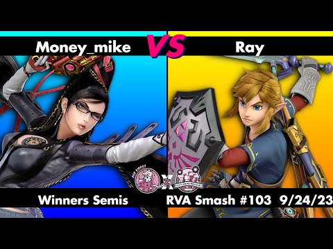 RVA Smash 103: Ray (Link) vs Money_mike (Bayonetta) | Winners Semis | 29 Entrants | SSBU