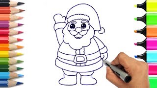 How To Draw Santa Claus Kawaii Clipjacom