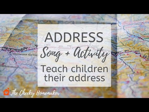 ADDRESS SONG | How To Teach Children Their Address | THE CHEEKY HOMEMAKER Video