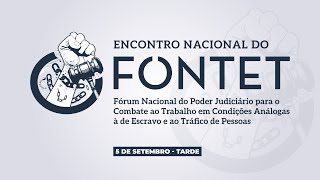 Encontro Nacional do FONTET - 5 de setembro (Tarde)