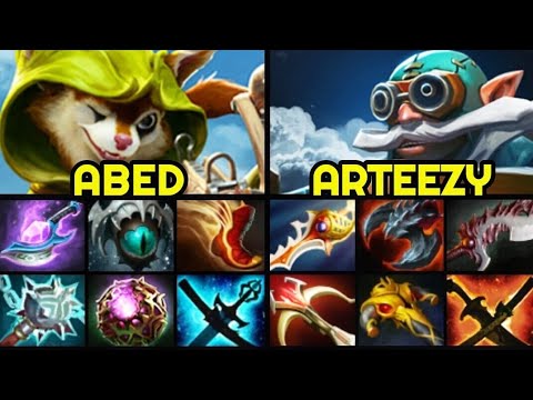 ABED vs ARTEEZY Intense Game — Arcane Blink Hoodwink vs Rapier Gyrocopter 7.28 Dota 2