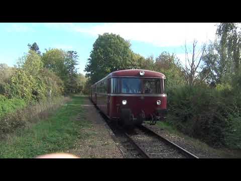Abfahrt Schienenbus Uerdinger vom ZLSM Bahnhof Vetschau in Richtung Simpelveld