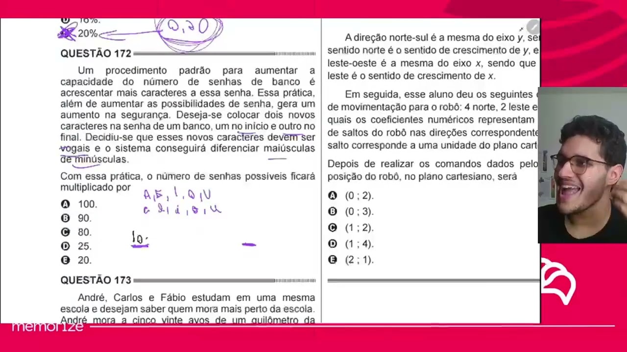 Resolução em Vídeo — Questão 172 ENEM 2014 PPL