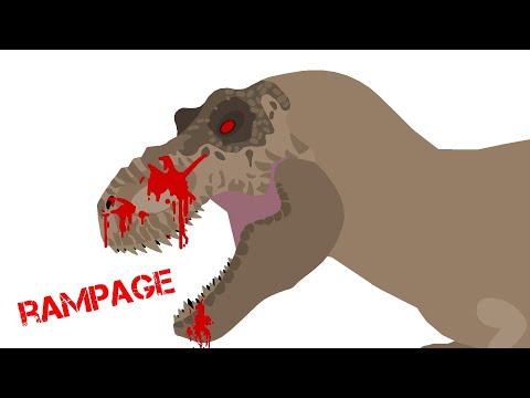 T-rex goes on a rampage|stick nodes