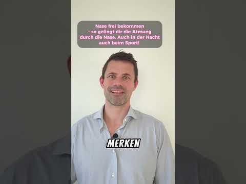 Durch die Nase atmen. So bekommst du die Nase frei!