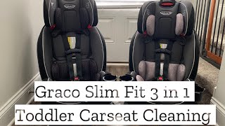 GRACO SLIM FIT 3 in 1 CAR SEAT CLEANING // EXTREME TODDLER CAR SEAT DEEP CLEANING