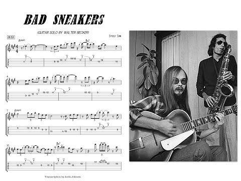 Bad Sneakers guitar solo by Walter Becker #guitarsolo #steelydan #guitartabs