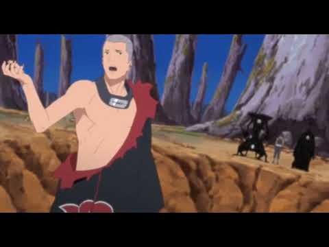 Kakuzu mocking Hidan for getting his head chopped off