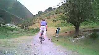 preview picture of video 'Mountain Biking Long Mynd - Carding Mill Valley - lower section'
