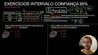 INTERVALO DE CONFIANÇA 95% - EXERCÍCIOS