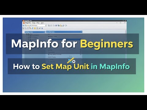 MapInfo for Beginners: How To Set Map Unit In MapInfo