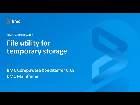 BMC Compuware Xpediter for CICS - File Utility for temporary storage