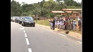 preview picture of video 'Inauguration de la route d'Ovan par le Président Ali Bongo Ondimba'