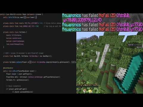Minecraft Anticheat #3 - NoFall (B) & Fixing False Flag in NoFall (A) | Spigot 1.8
