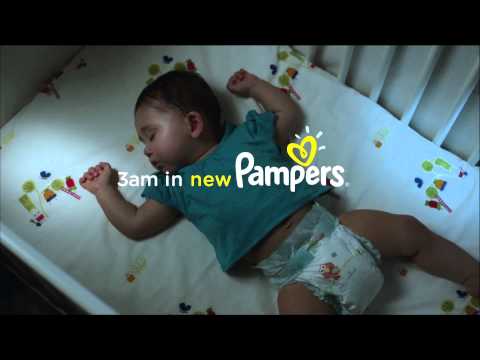 P&G - Pampers Disposable Diapers - Love Sleep & Play at 3 a.m. - Commercial   2013