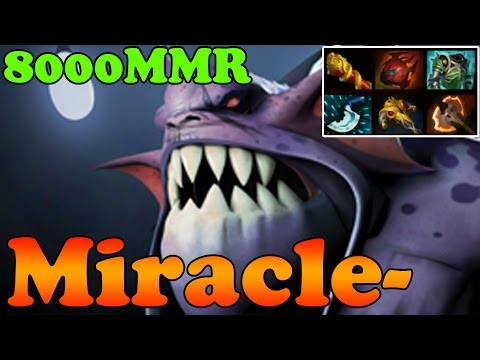 Dota 2 - Miracle- 8000 MMR Plays Slardar vol 1 - Ranked Match Gameplay