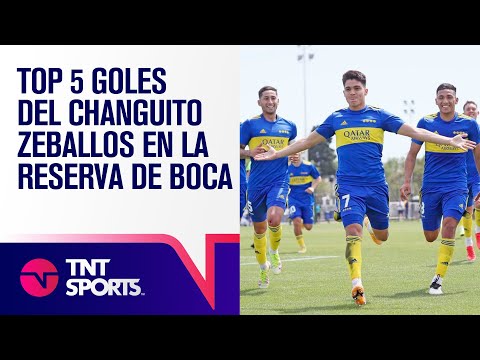 Los 5 MEJORES GOLES de Exequiel Changuito ZEBALLOS en la Reserva de Boca ⚡