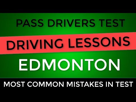 Edmonton alberta driving lessons to pass driving test in 2019