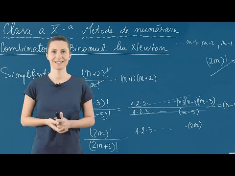 Combinatorică. Ecuații - Clasa a X-a