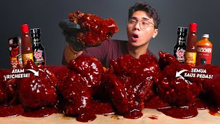 Download lagu NOT AGAIN!! MUKBANG RICHEESE CHICKEN WITH ALL SPICY SAUCE!!🥵 mp3