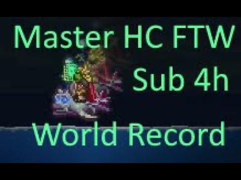 [World Record] Terraria Speedrun For the worthy Master hardcore - Glitchless Moonlord - 3:49:24