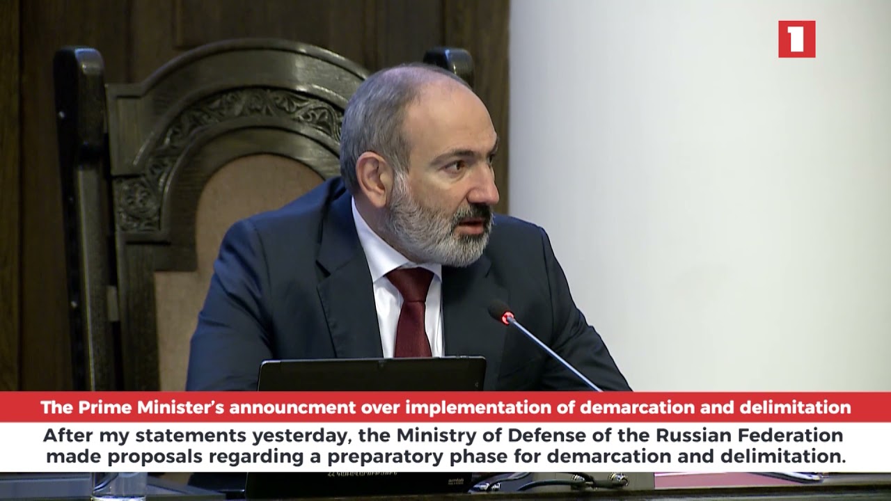 Prime Minister’s announcement over implementation of demarcation and delimitation between Armenia and Azerbaijan