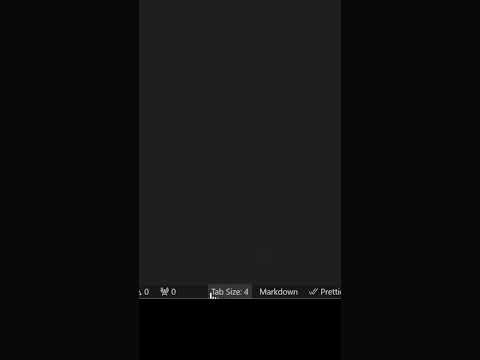 Configure tabs or spaces in VS Code