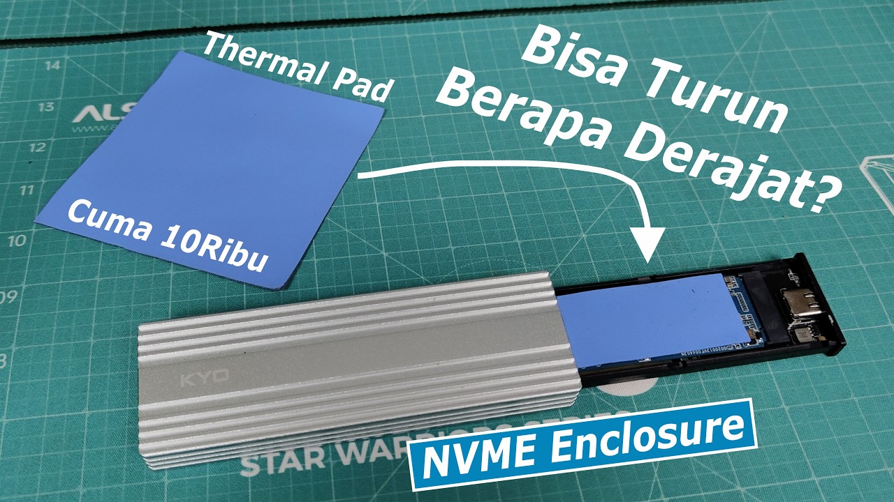 Thermal Pad Murah Apakah Bagus Buat Mendinginkan? Test di SSD NVME Enclosure