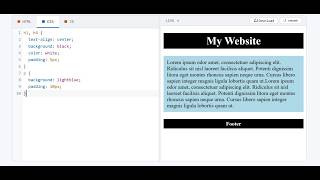 Create a website using HTML CSS