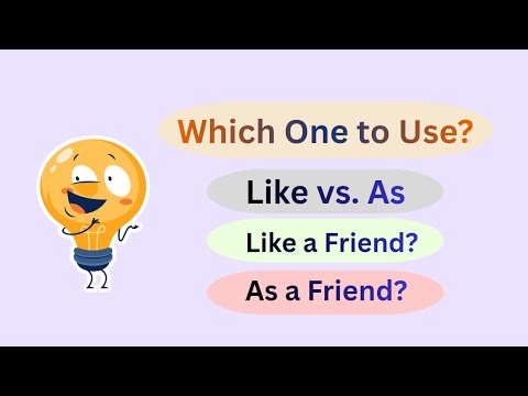English Grammar Exercise: Learn "Like " vs "As" in Minutes.