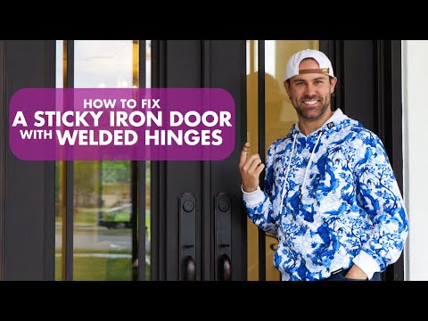 How to Fix a Sticky Iron Door with Welded Hinges