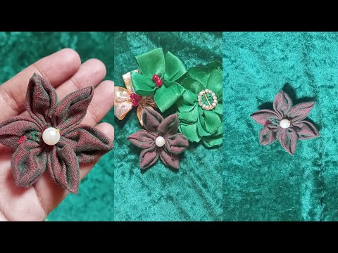 how to make a flowers with cloth ||Easy beautiful flowers making