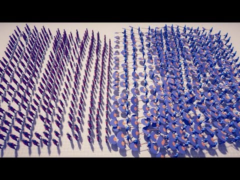 300x Secret SHOUTER vs 300x Fan BEARER - Totally Accurate Battle Simulator TABS